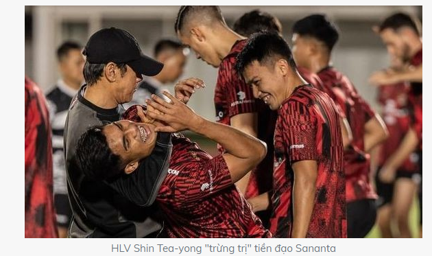 신태용 감독이 공격수 사난타를 '징계합니다'