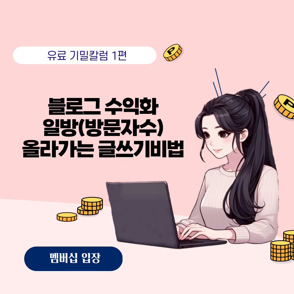 멤버십 유료기밀칼럼 일방문자 높이는 글쓰기의 썸네일 이미지