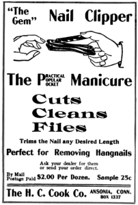 <b><i>Figure.3 </i></b>1902년 Gem 손톱깎이 광고
