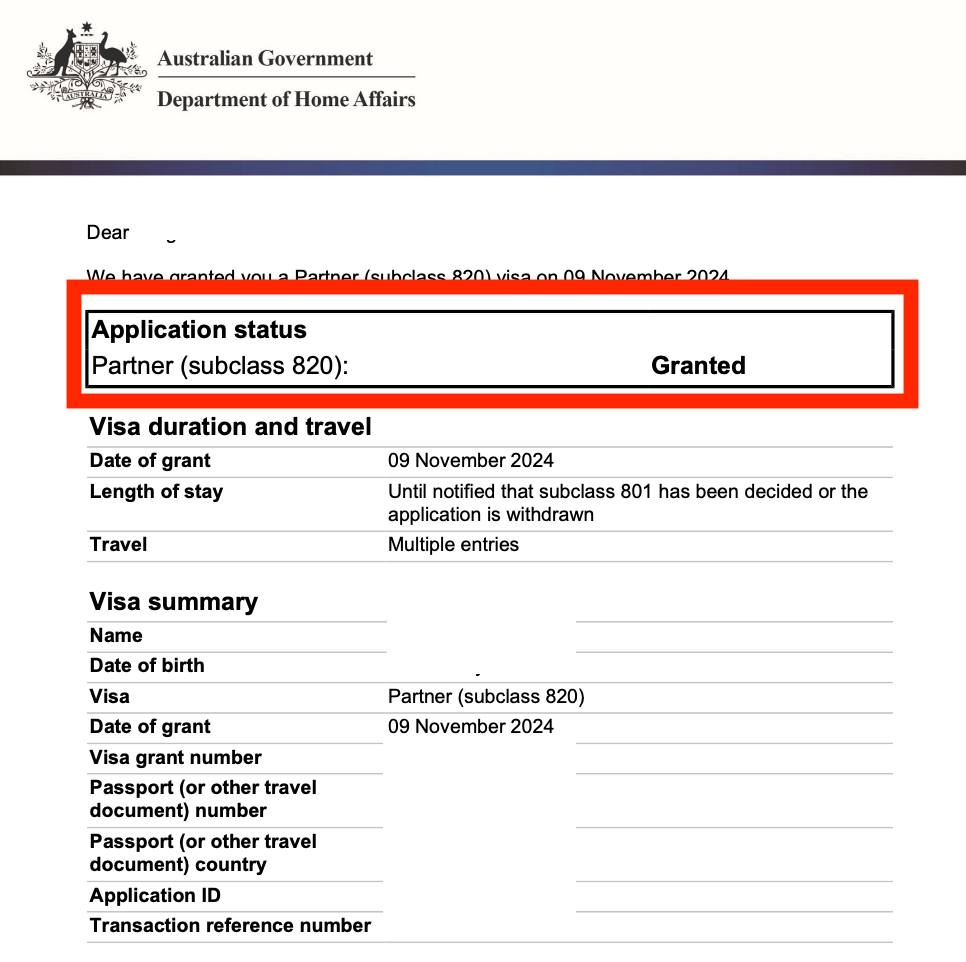 @Yes 이민 법무 회원님 비자 승인 레터