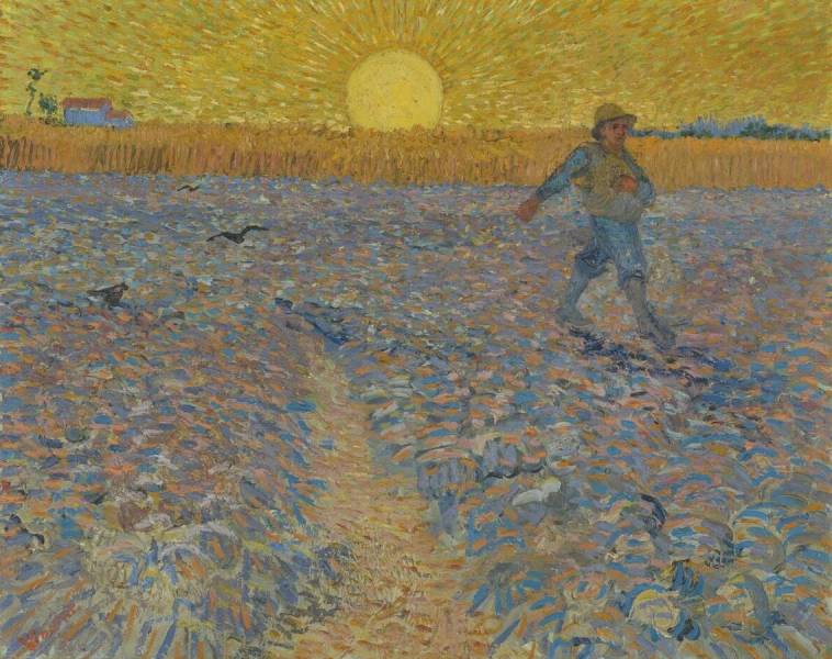 Van Gogh 「The Sower」&nbsp;Oil on canvas,&nbsp;64.2×80.3cm&nbsp;ⓒ Kroller Muller