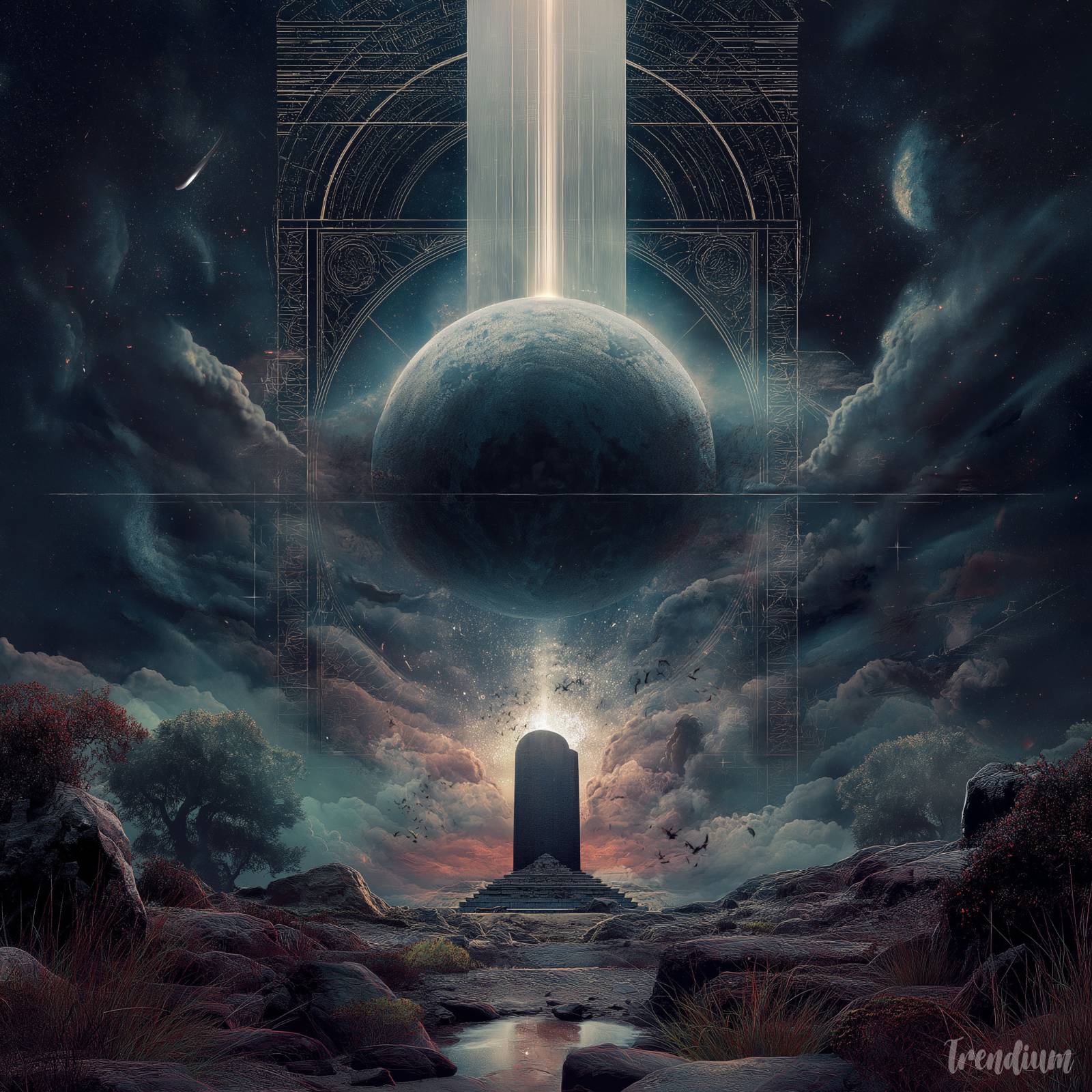 [prompt] Cosmic Horror, dream ritual, dimensional rift --style raw --v 7