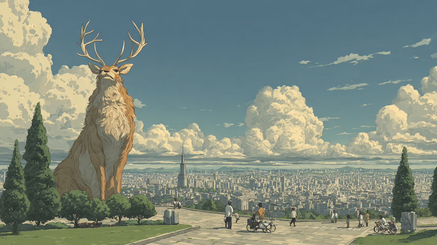 은평구 지브리 사슴