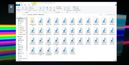 폴더 이름에,&nbsp;곡제목, BPM,&nbsp;곡의&nbsp;Key&nbsp;를 적어도 좋습니다&nbsp;^^