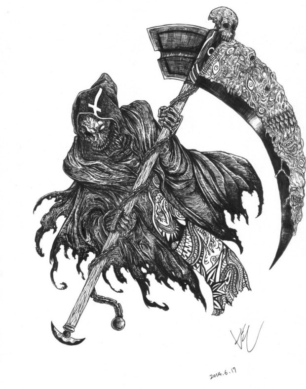 서양에서 '사신'의 이미지인 그림리퍼 (출처 : https://blog.naver.com/jaehonghwang/220033514111)