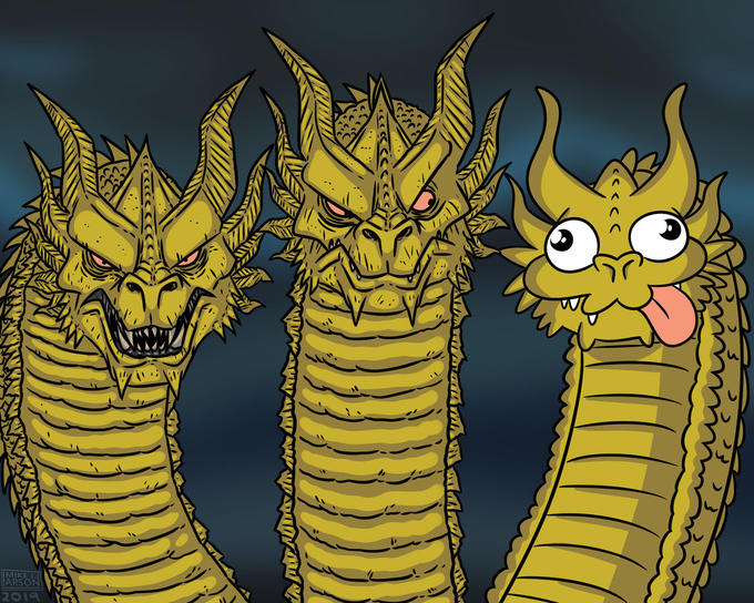 이미지 = knowyourmeme 캡쳐 (https://knowyourmeme.com/memes/three-headed-dragon)