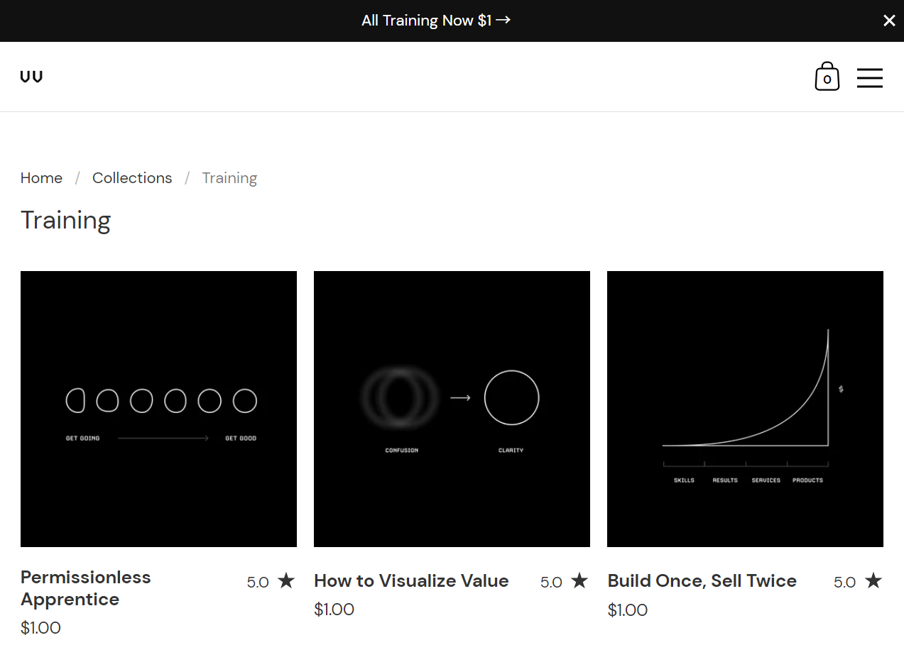 출처 - https://visualizevalue.com/collections/courses