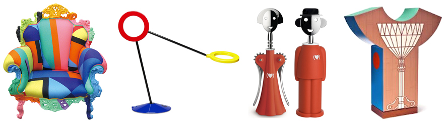 멤피스 그룹으로도 활동했던 디자이너 알레산드로 멘디니의 작품들 