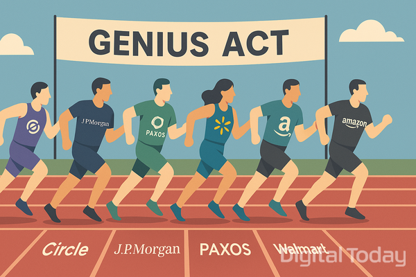 지니어스 1호 발행 경주 [사진: 챗GPT]