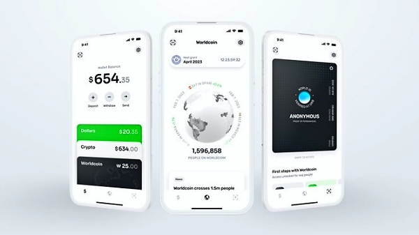 월드 앱 지갑 [사진: 월드코인 재단]