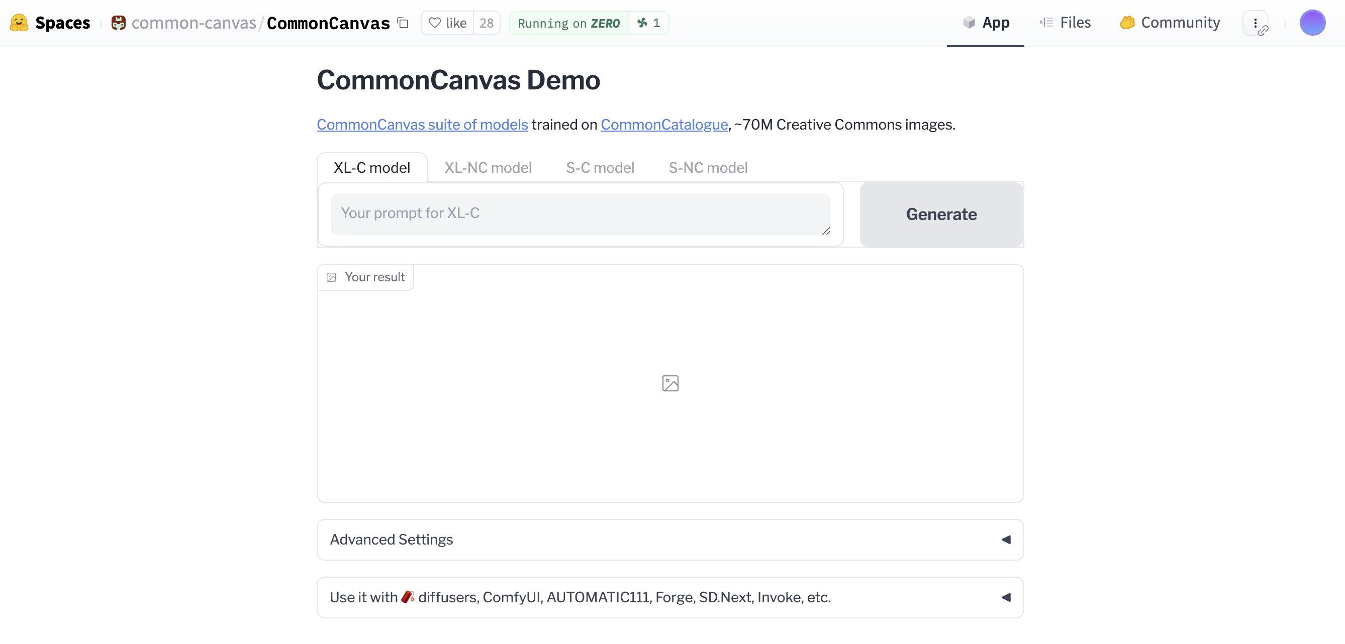 CommonCanvas Demo 페이지