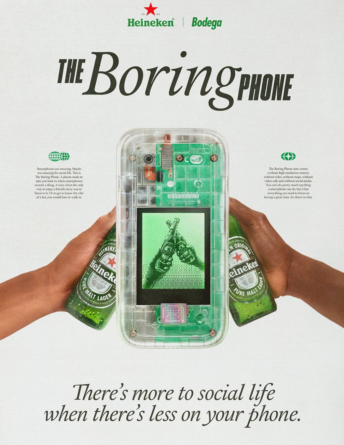 하이네켄 x 보데가 The Boring Phone