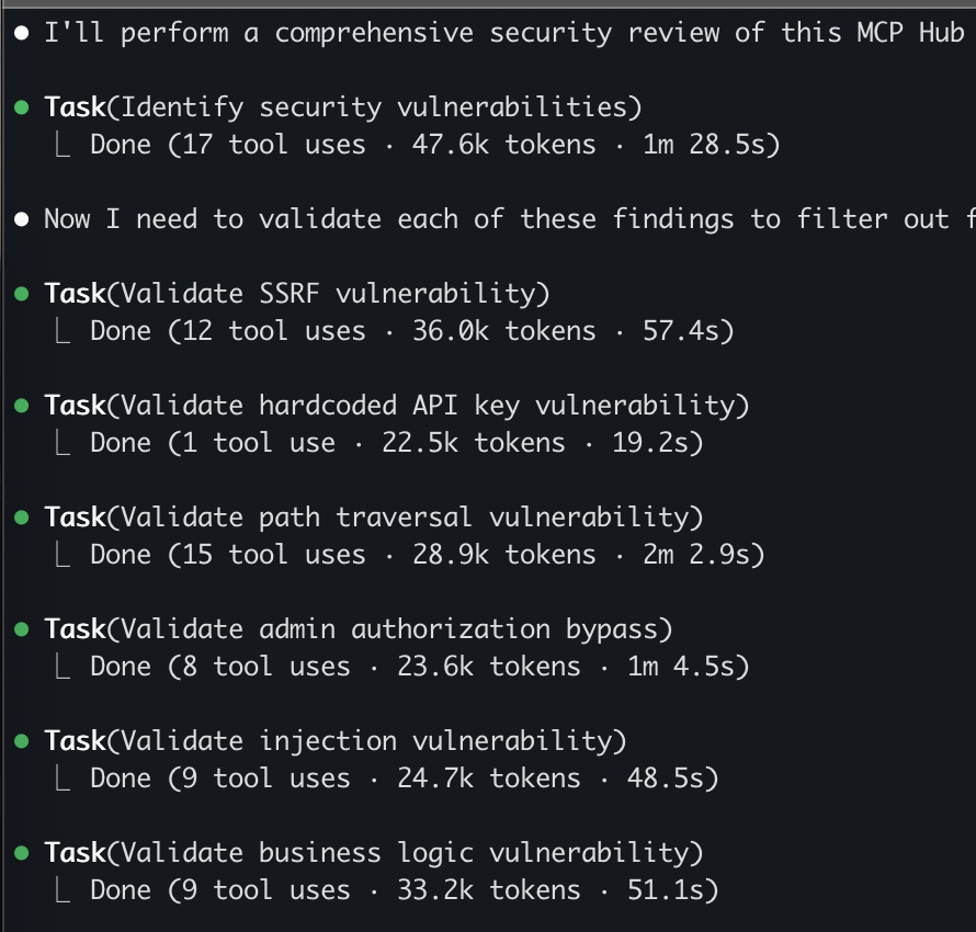Security Review 진행중