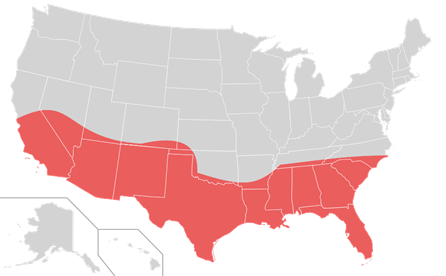 ‘선벨트’는 미국 남부 지방(앨라배마, 애리조나, 캘리포니아, 플로리다, 조지아, 루이지애나, 미시시피, 네바다, 뉴멕시코, 노스캐롤라이나, 사우스캐롤라이나, 텍사스)을 의미한다. 한때는 대체로 공화당의 텃밭이었으나, 최근 인구구조의 변화로 변화가 일어나고 있다.