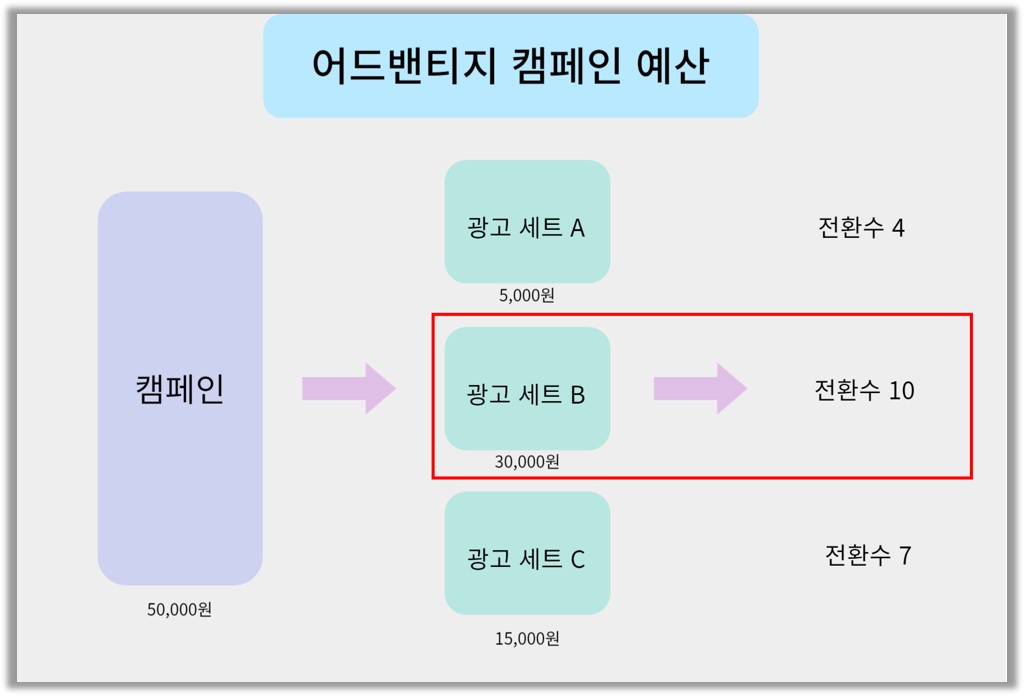 어드밴티지 캠페인 예산