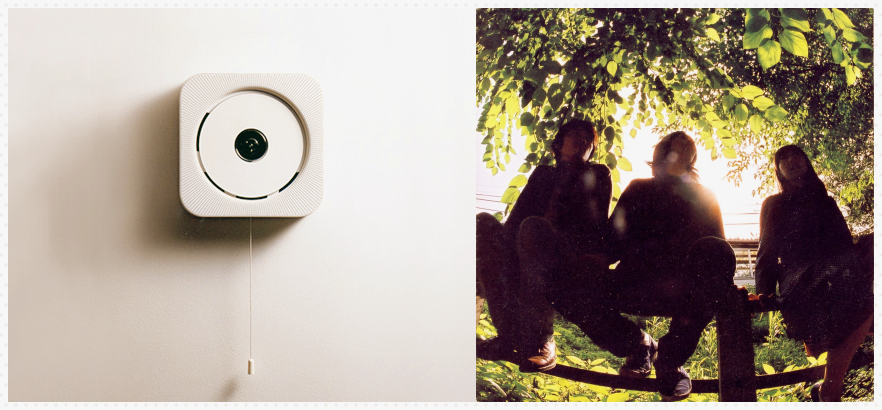 오른쪽 앨범은 람프의 3집, '나뭇가지 사이로 내비친 빛 길가에서(木洩陽通りにて)'에요.