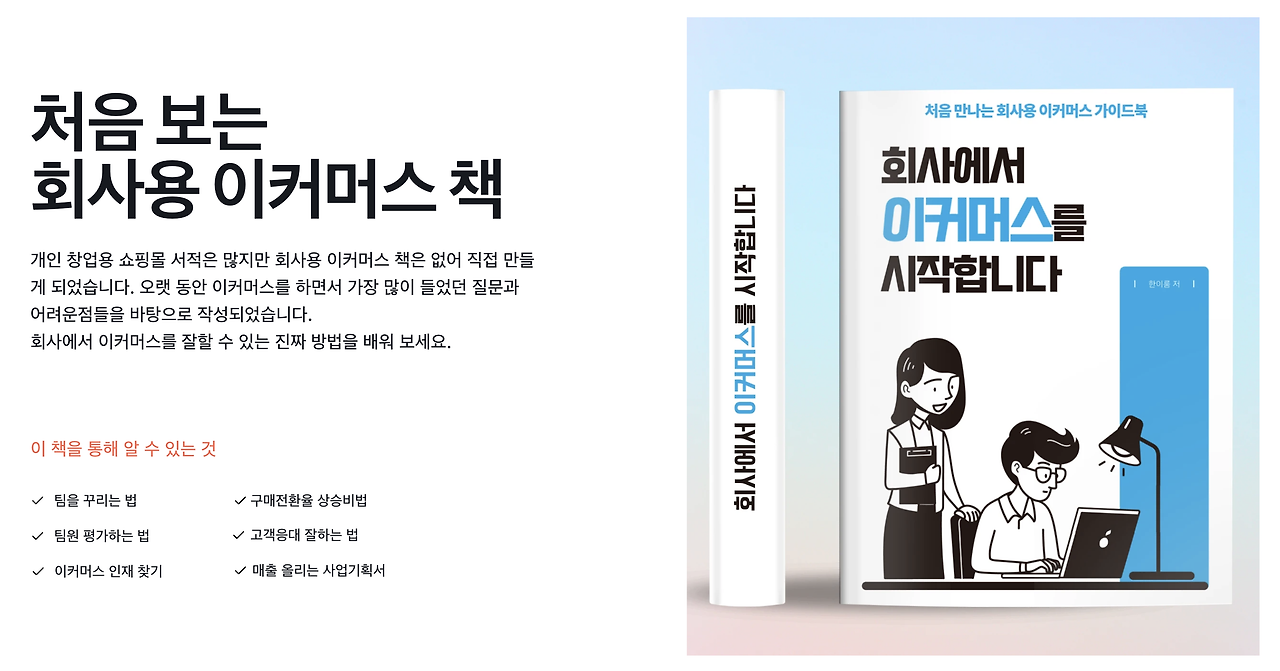 '회사에서 이커머스를 시작합니다.', 한이룸 저