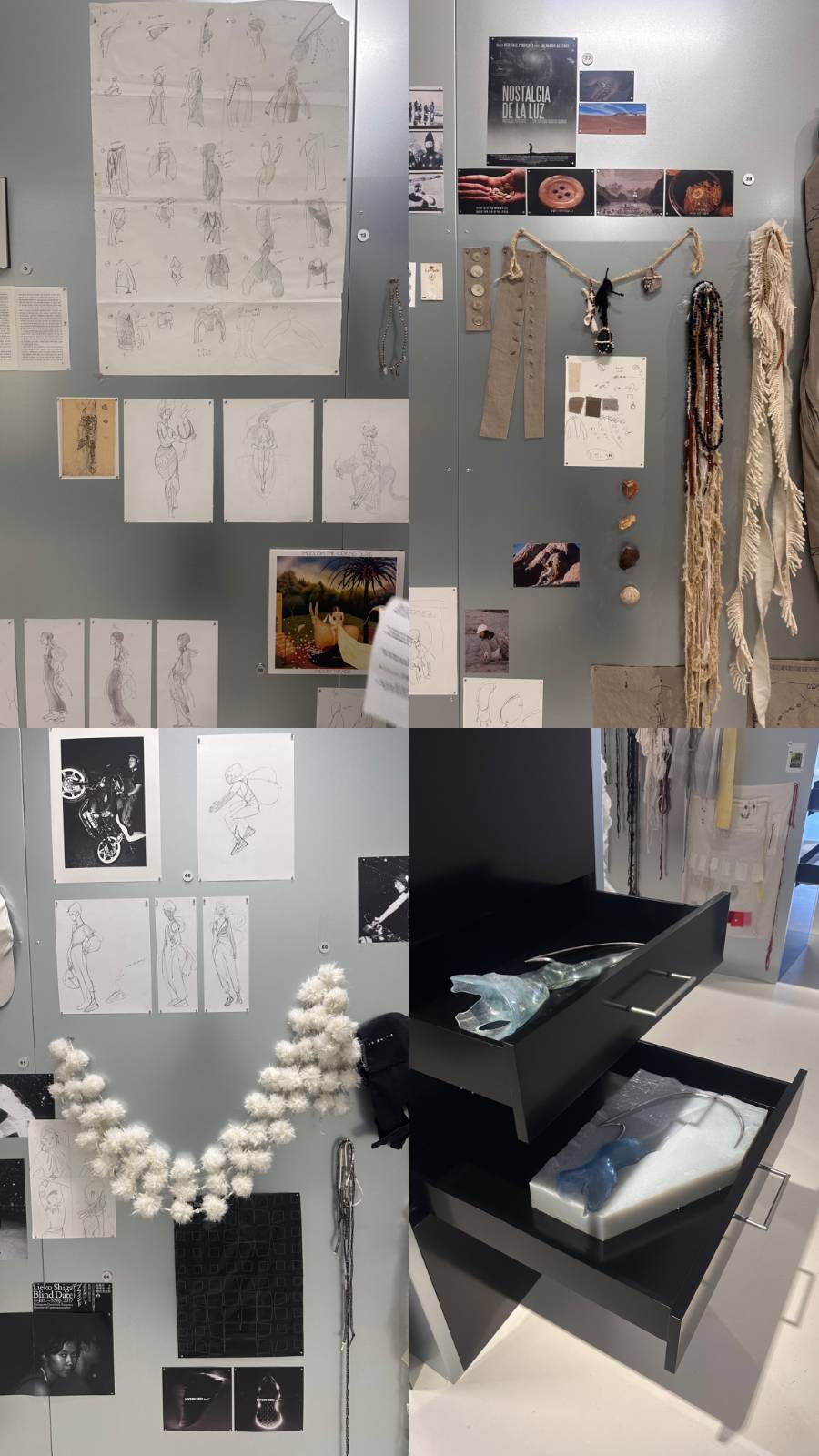 프로세스 보드 Process Board, 2025, mixed media, racks 4 pcs, 80×300×220cm each © 퍼니