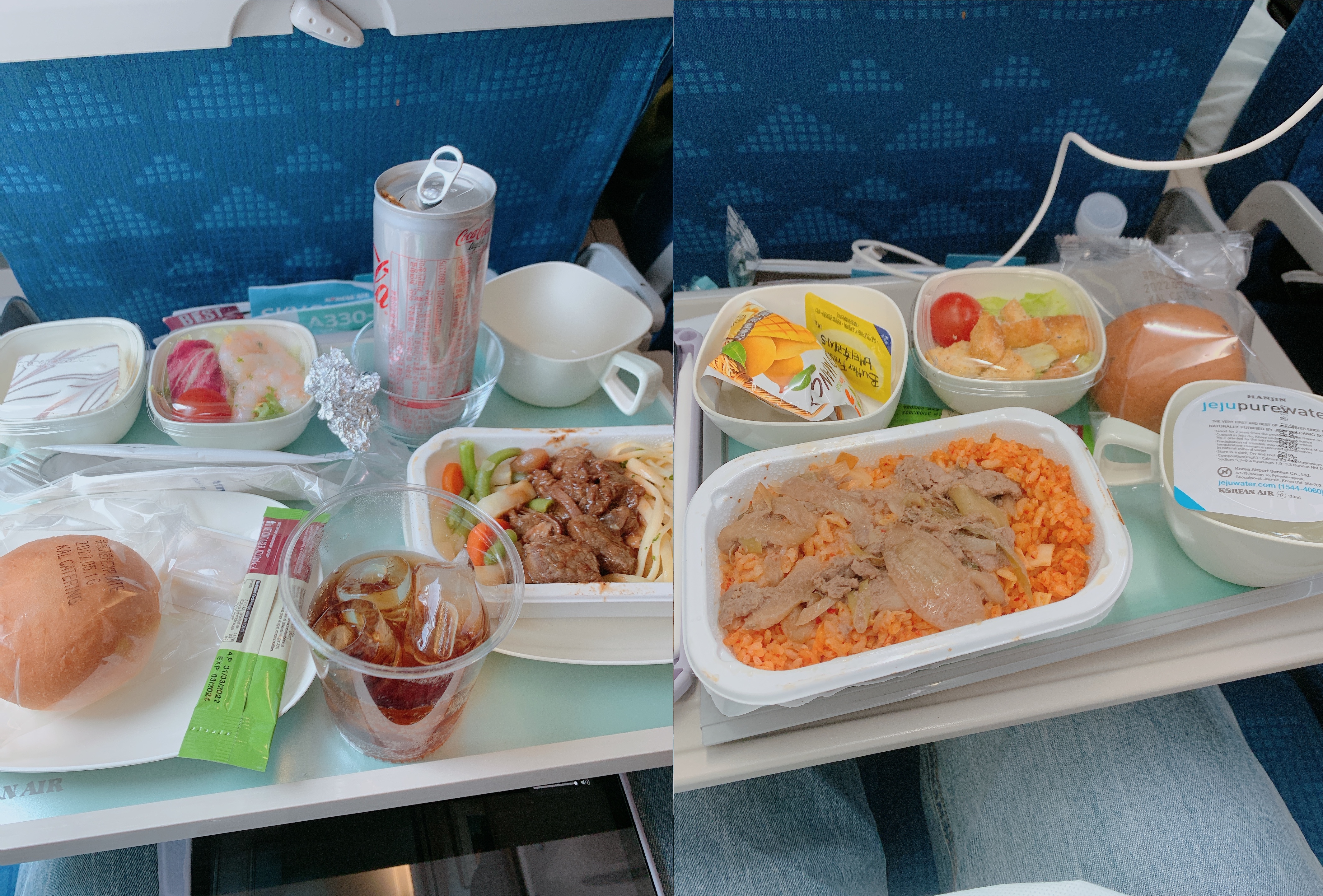 좌) 치킨 어쩌구.. 우)김치볶음밥