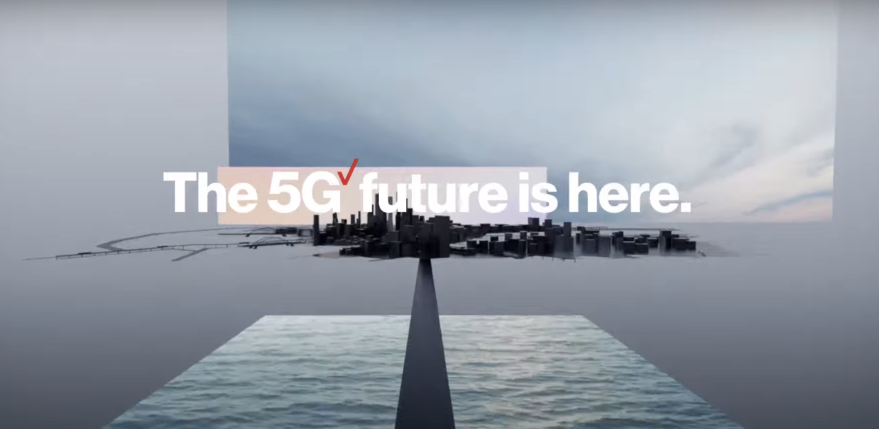 버라이즌 기조 연설 도입 화면