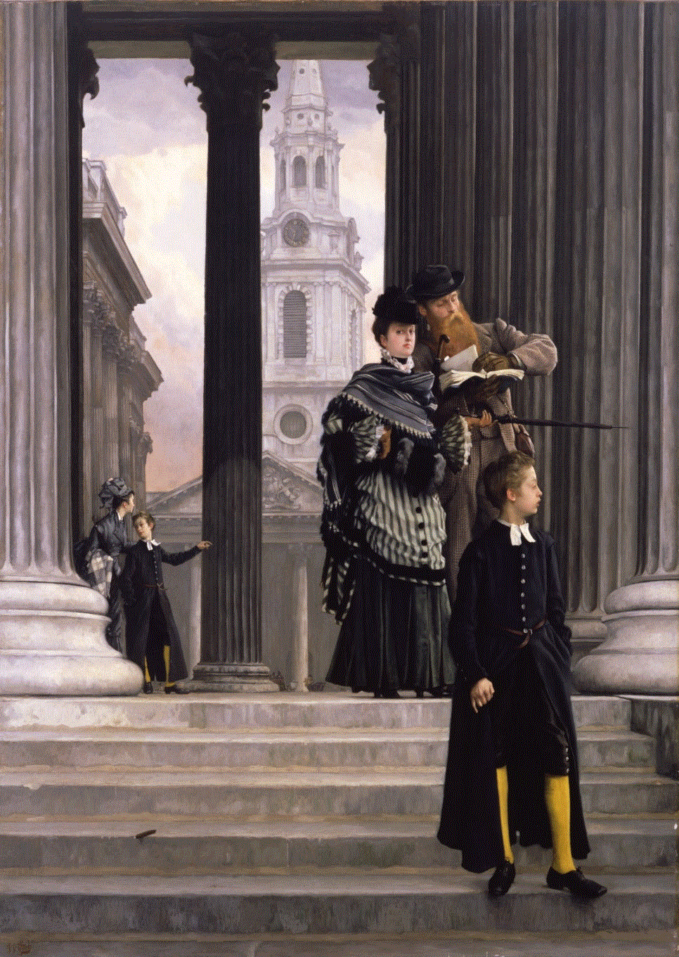 런던 관광객들(London Visitors), 제임스 티소(James Tissot), 1874