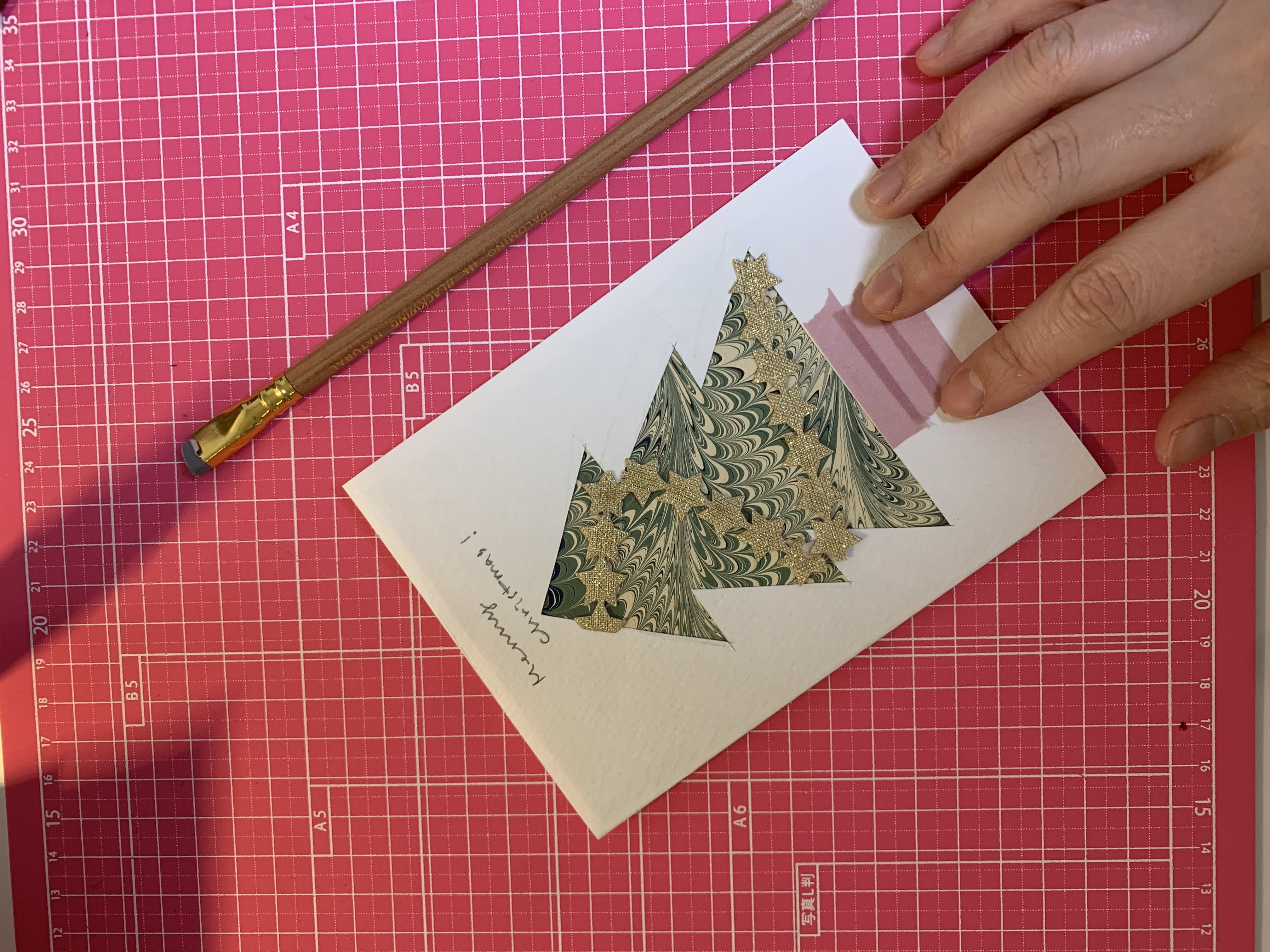 작년에 만들었던 크리스마스 카드