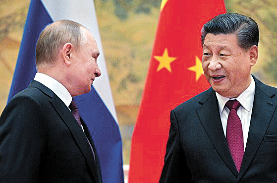 푸틴과 시진핑. 계속 친하게 지내면 곤란. 로이트=연합뉴스
