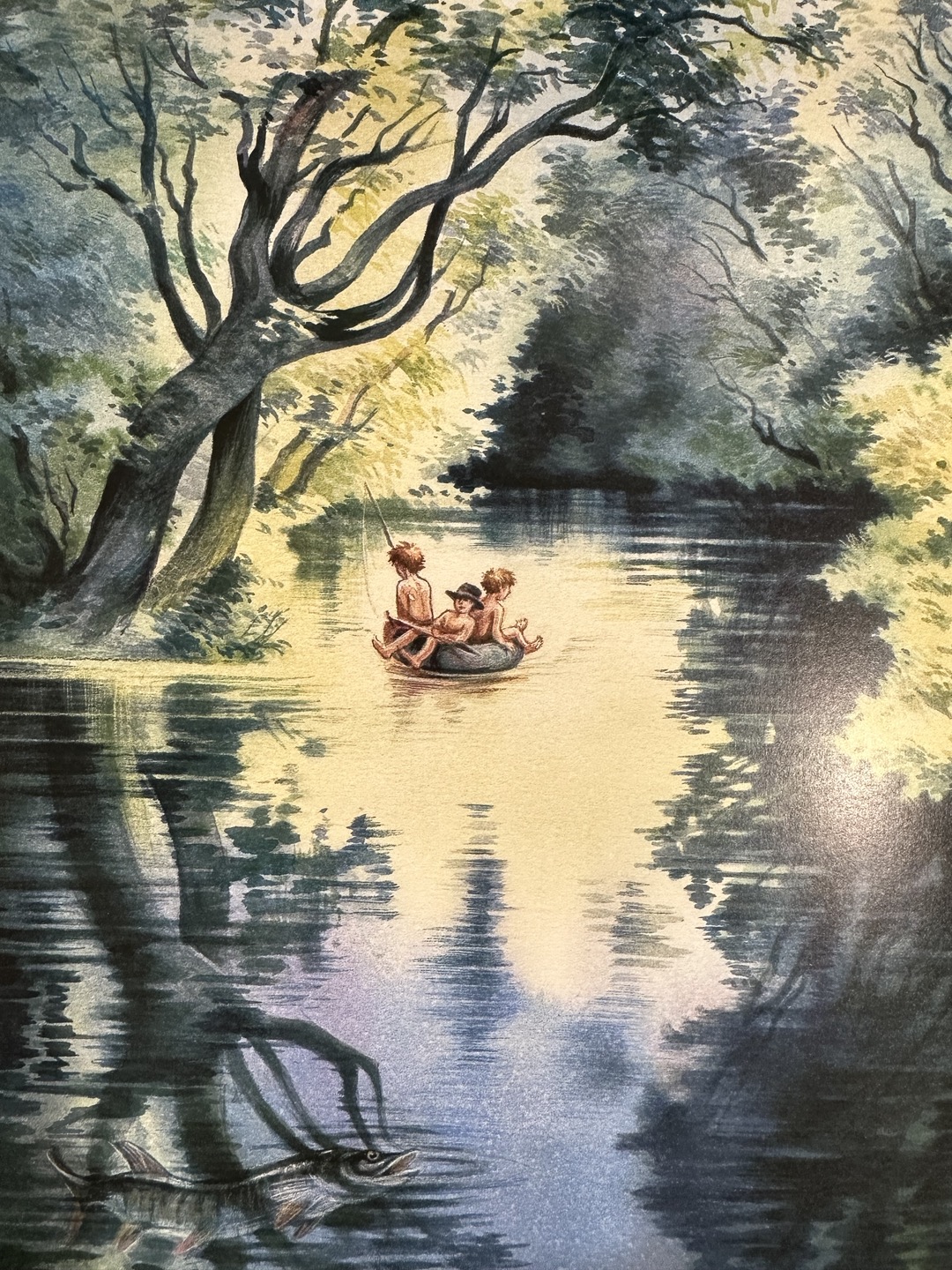 『강에서 보낸 하루』 삽화